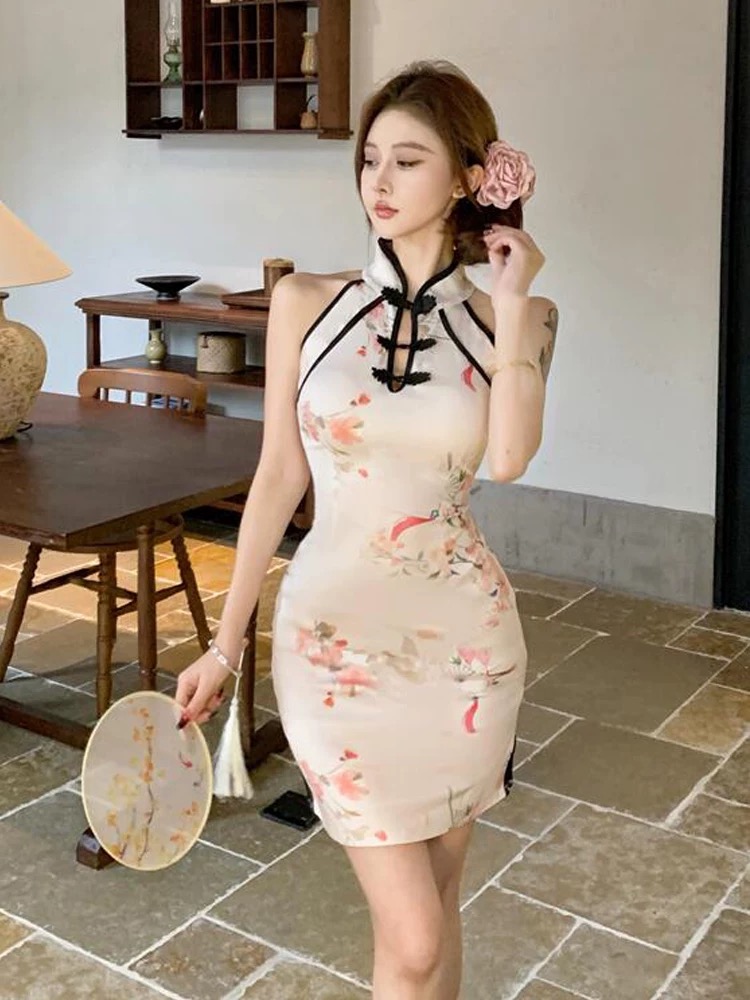 Statuesque body qipao dress Q205 images